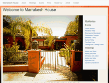 Tablet Screenshot of marrakeshhouse.com